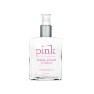 Pink Silicone Lubricant4 Oz Glass Bottle 120ml