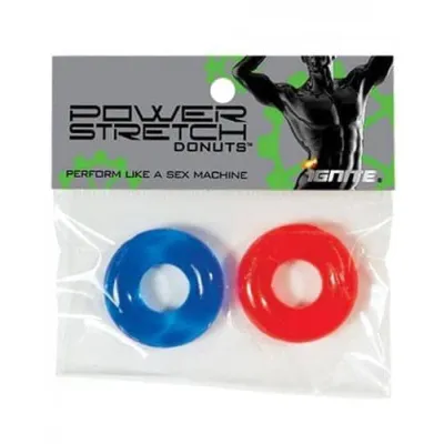 Power Stretch Donuts 2 Pack Red and Blue