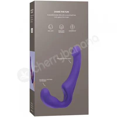 Fun Factory Violet Share Wearable Double Dildo Strapless Strap on