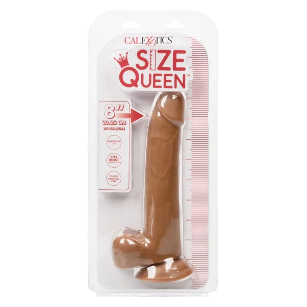 Size Queen 8 inch-20.25 Cm - Brown