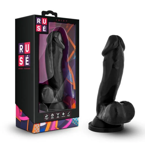 Ruse Juicy Black Realistic Dildo — image 8 of 8