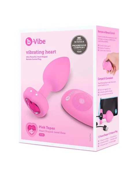 B-Vibe Vibrating Heart Plug S/M — image 12 of 13