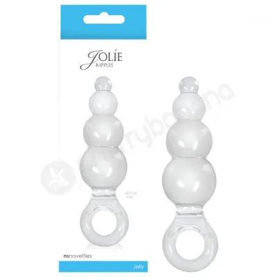 Jolie Ripples Clear Medium Butt Plug