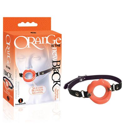 Orange Is The New Black Silicone Blowjob Relaxer Black Orange Mouth Restraint