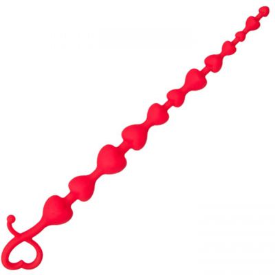 Bondara Heartbead Silicone Anal Beads 13 5 Inch