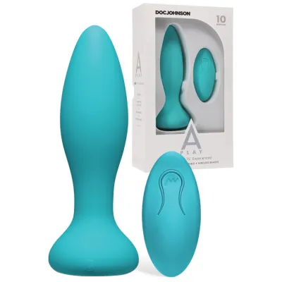 Doc Johnson A Play Experienced 5 75 Vibrating Butt Plug with Remote Control