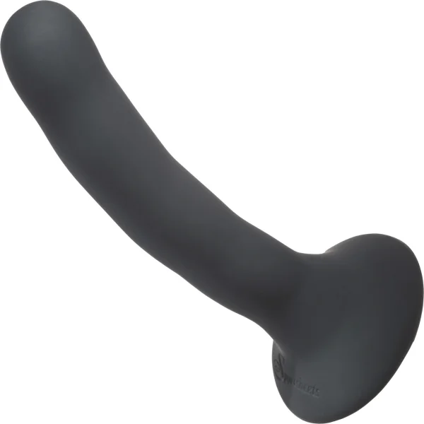Please  5.25" Silicone Harness Compatible Dildo By Sportsheets - Black