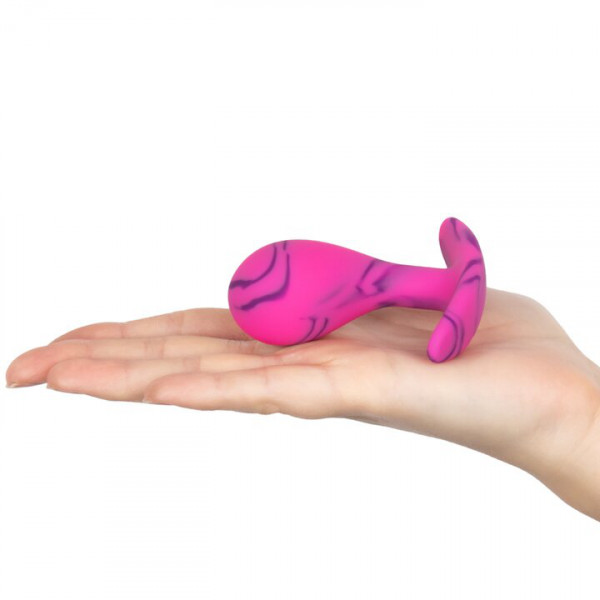 Mon Amour Pink Marble Silicone P-Spot Plug - 2.2, 2.5 or 3 Inch — image 4 of 5