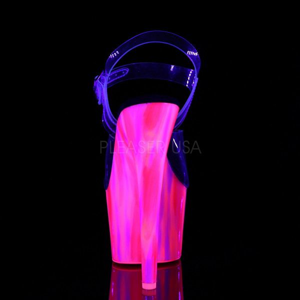 7 inches Heel, 2 3/4 inches UV Reactive PF Ankle Strap Sandal — image 8 of 12