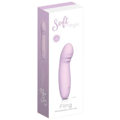 Soft by Playful Fling Rechargeable G Spot Vibrator Purple
