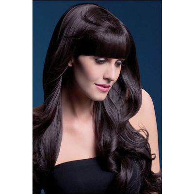 Smiffys Yasmin Brown Long Loose Curls Wig