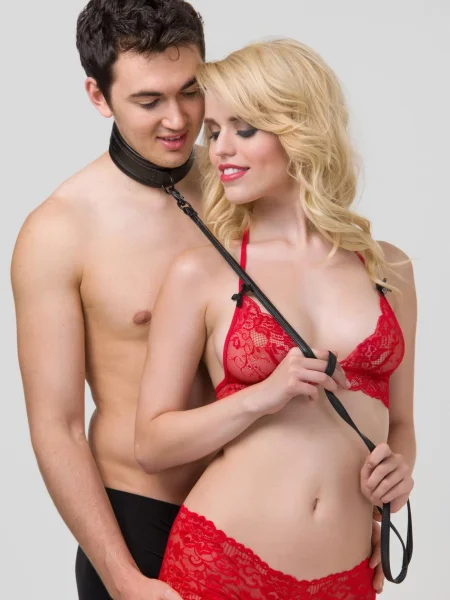 Bondage Boutique Faux Leather Collar and Leash