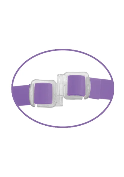 Fetish Fantasy Elite Vibrating Double Delight Strap-on - Purple