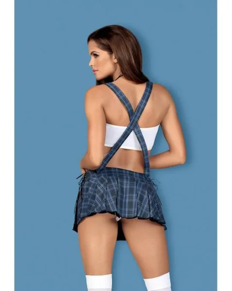 Obsessive Blue - Tartan Skirt Set - Blue - S/m