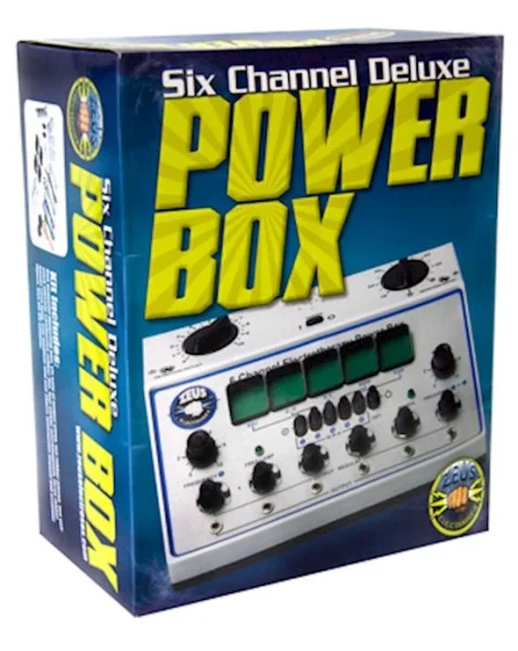 6 Channel Deluxe Electrosex Power Box - White