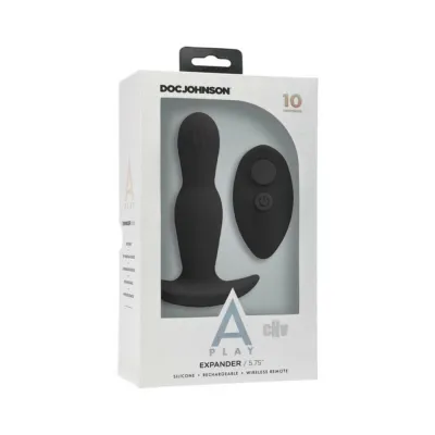 A play Expander Rechargeable Silicone Anal Plug With Remote