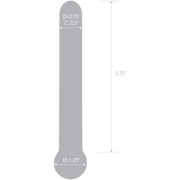 Gläs Straight Glass Dildo - Clear