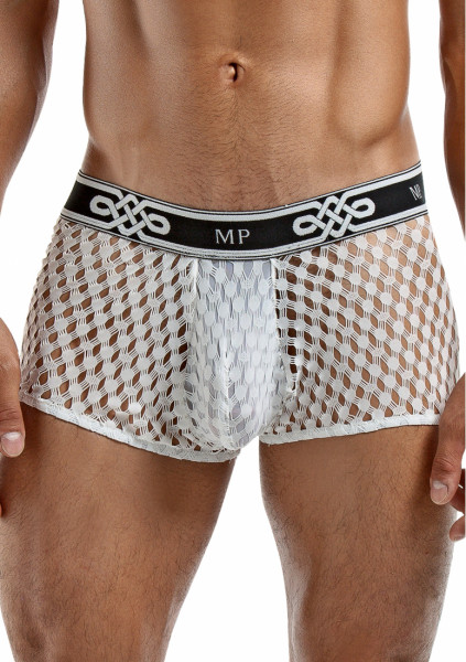 Mini Short - White - Men Wearing Lingerie