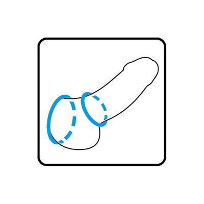 POTENZduo Medium Blue Best Rated Cock Ring