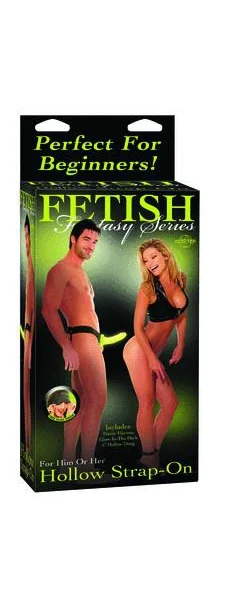 Fetish Fantasy Hollow Strap On for Him or Her Black