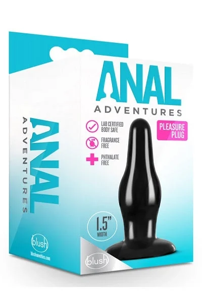 Blush Anal Adventures Black Pleasure Plug