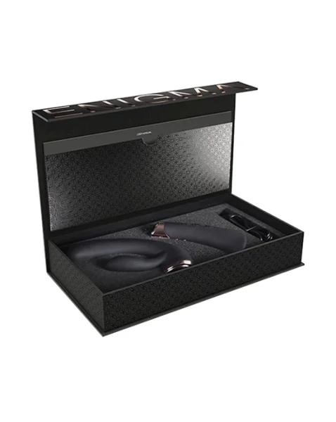Fuzion Enigma Rabbit Vibrator - Black / Gold - 11.5 Inch