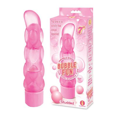 The 9 s Bubble Fun Studded Pink 17 8 cm 7 Vibrator