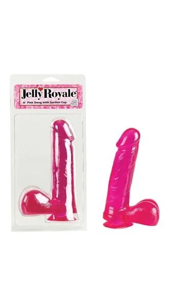 Jelly Royal Dong with Suction Cup Pink