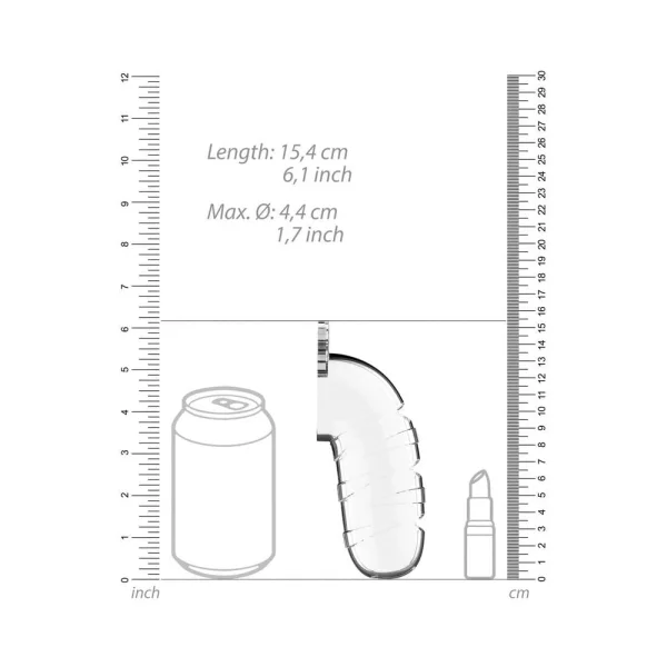 Cage With Silicone Urethal Sounding 17 - Transparent — image 4 of 13