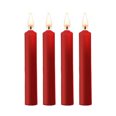 Ouch Teasing Red 4 Pack Bondage Candles Medium or Large