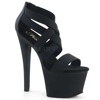 7 inches Heel 2 3 4 inches PF Criss Cross Sandal Back Zip