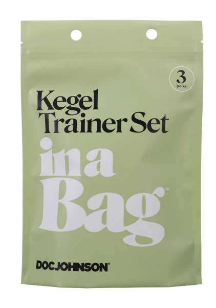 In A Bag 3 Piece Silicone Kegel Trainer Set By Doc Johnson