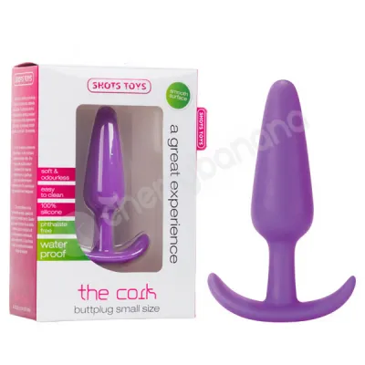 Shots Toys The Cork Purple Small Butt Plug