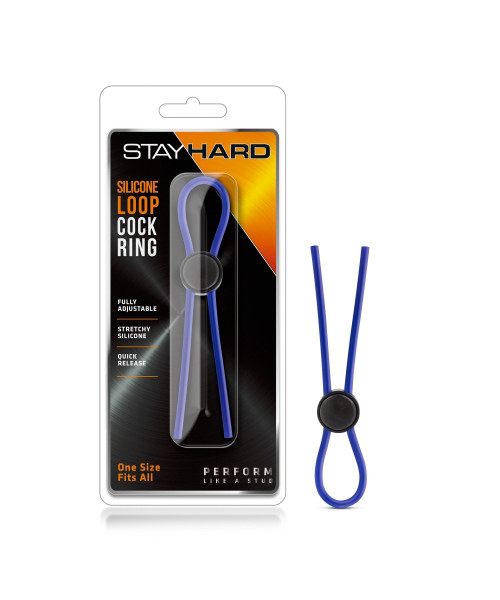 Blush Stay Hard Silicone Loop Cock Ring