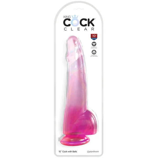 King Cock 10 Inch Smooth Ballsy Dildo — image 10 of 18