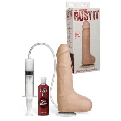 Doc Johnson Bust It 8 5 Realistic Squirting Dildo