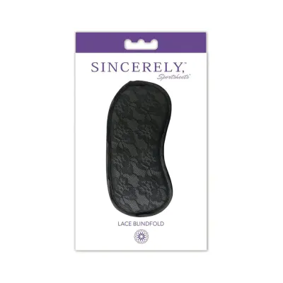 Sincerely Lace Blindfold Black O S