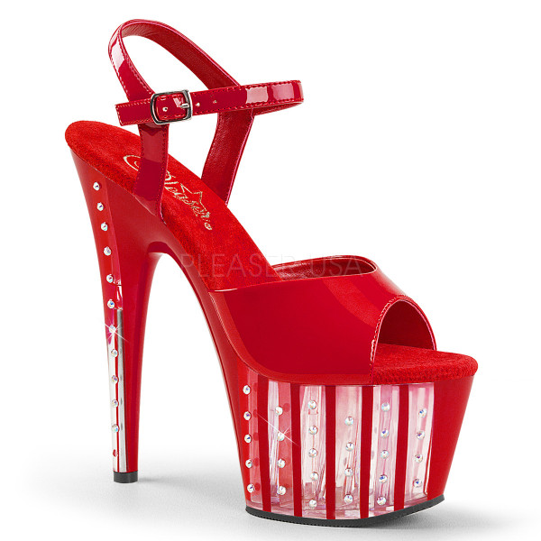 7 inches Heel, 2 3/4 inches RS Lined PF Ankle Strap Sandal — image 9 of 24