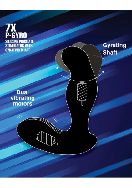 Alpha-Pro 7X P-Gyro Prostate Stimulator with Rotating Shaft — image 4 of 10