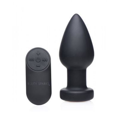 Vibrating Butt Plug With LED Light Large