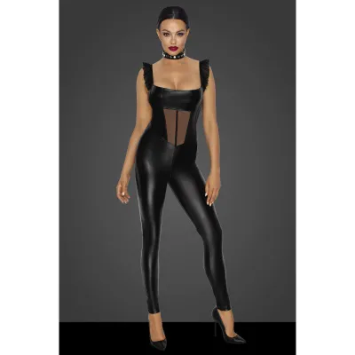 Power Wetlook Overall Tulle Panel S