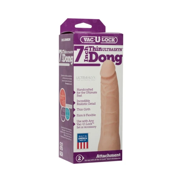 Vac-U-Lock 7 inches Ultraskyn Thin Dong Attachment — image 14 of 16