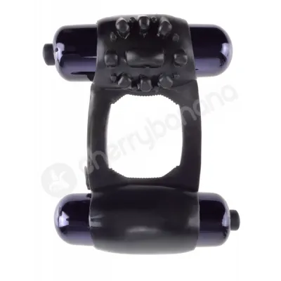 Fantasy C Ringz Black Duo Vibrating Super Cock Ring