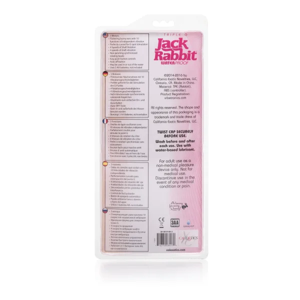 Triple G Jack Rabbit- - Pink