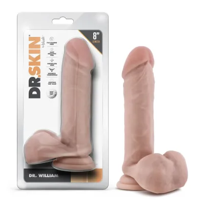 Dr Skin Dr William 8 Inch Dildo With Balls Beige