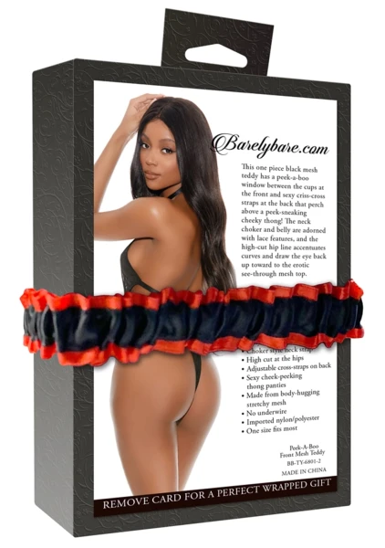 Peek-A-Boo Front Mesh Teddy