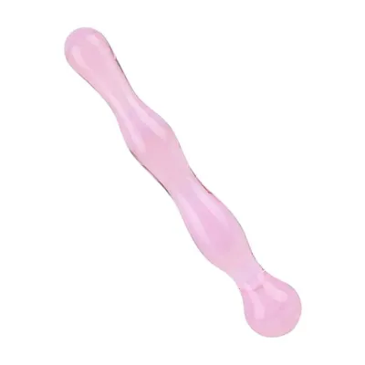 Lucent Pink Glass Massager