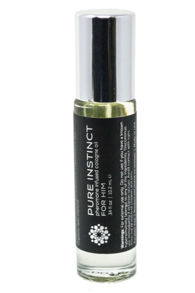 Pure Instinct Black - Pheromone Cologne Oil Roll On .34 oz