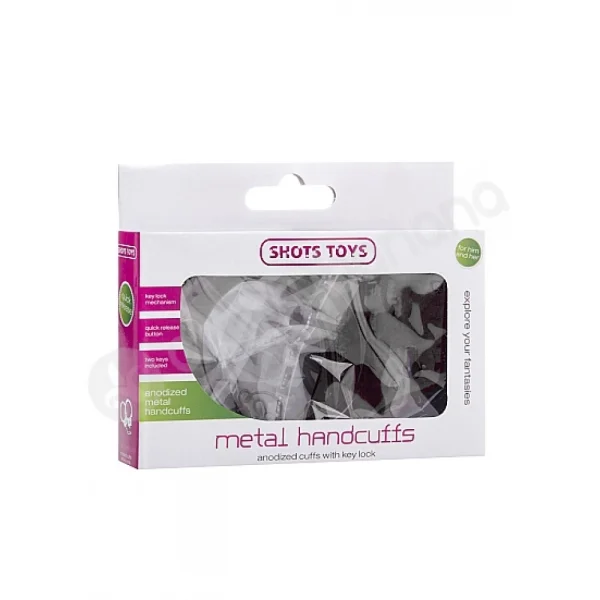 Shots Toys Black Metal Handcuffs