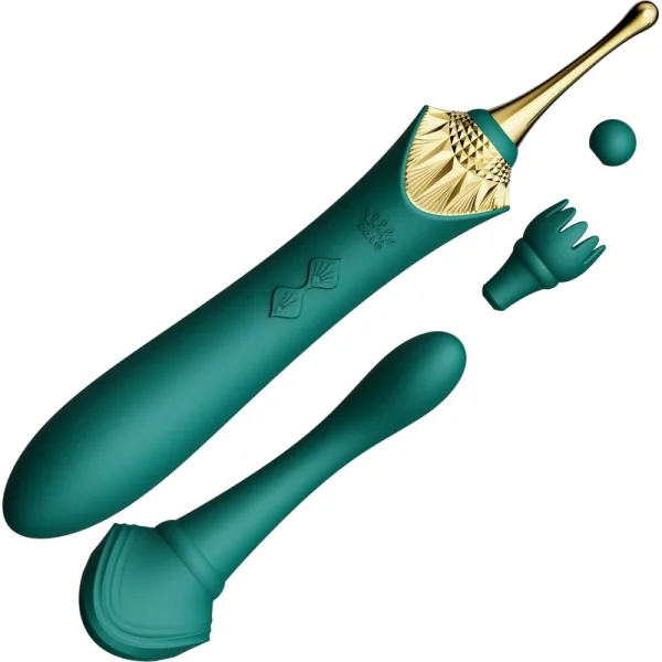 Bess Clit Massager in Turquoise Green by Zalo